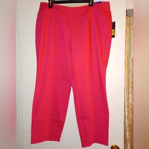 Pink Ankle Length Dress Pants.  Size 18W